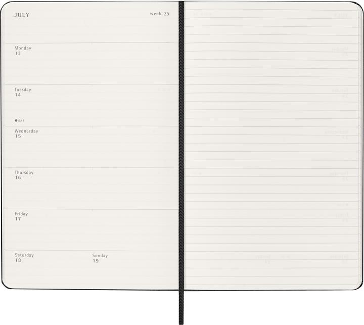 Actual product image Moleskine Geschäftsagenda Weekly (130 x 210 mm, English)