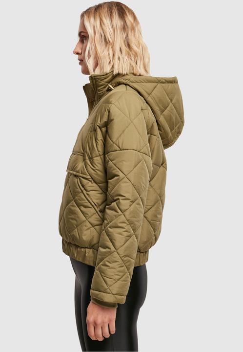 Actual product image Urban Classics Ladies Oversized Diamond Quilted Pull Over Jacket (4XL)