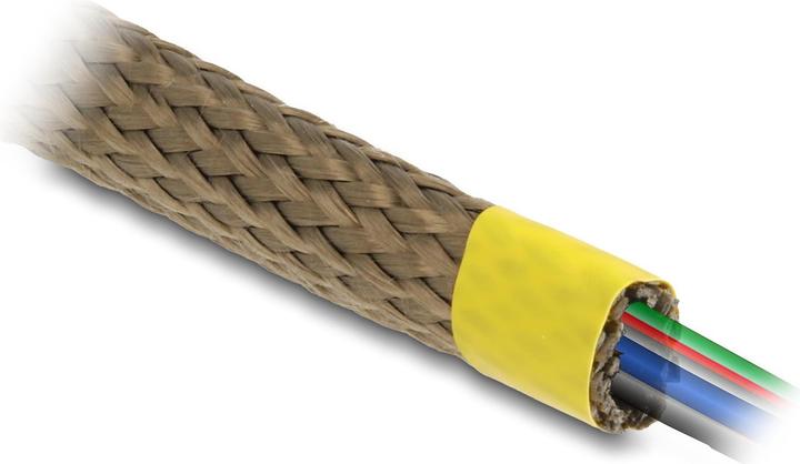 Actual product image Delock Braided basalt fiber hose 2 m x 15 mm Brown (Cable conduit, 200 cm)