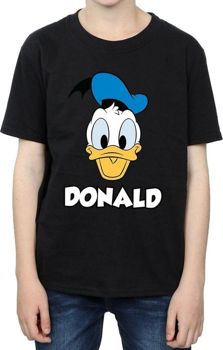 Actual product image Disney Boys Donald Duck Face Cotton T-Shirt (140, 146)