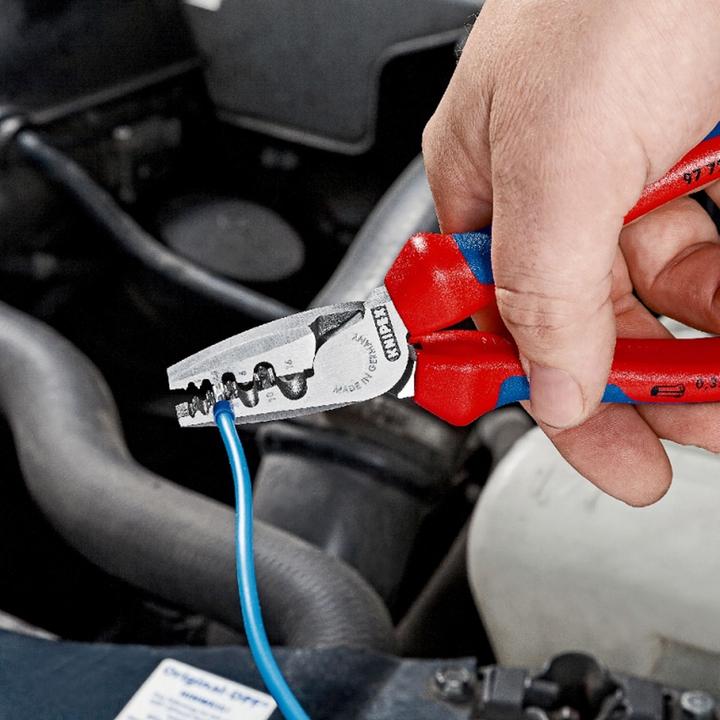 Actual product image Knipex Crimping Pliers for wire ferrules (180 mm)