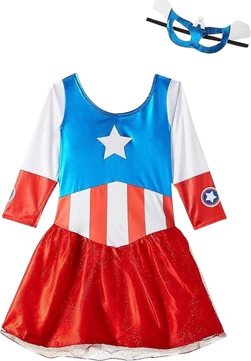 Immagine prodotto Captain America Ragazze Dream Metallica Costume (104)