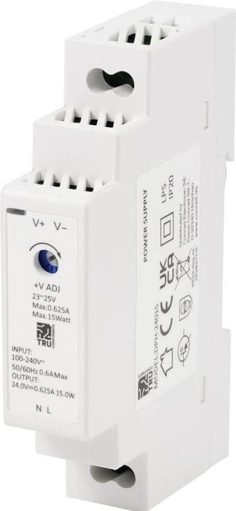 Actual product image Tru Components DPH-24015 Hutschienen-Netzteil (DIN-Rail) 24 V/DC 0.625 A 15 W A