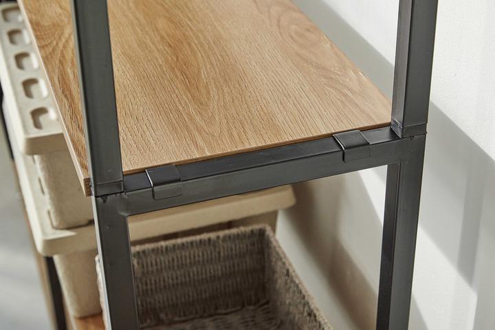 Image du produit Möbilia 1 étagère large, 1 étagère étroite (127.5 x 30 x 210 cm)