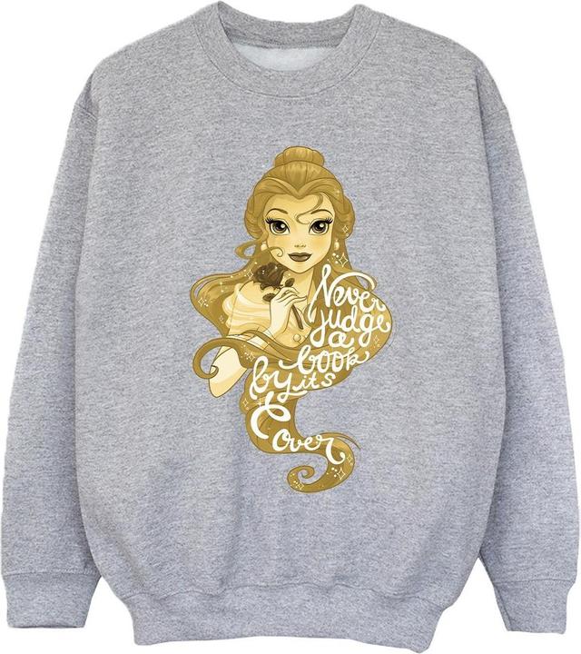 Actual product image Disney Girls Beauty And The Beast Never Judge Sweatshirt (128)