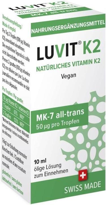 Produktbild Luvit K2 Natürliches Vitamin Tropfen (10 Stück, Tropfen, 44 g)