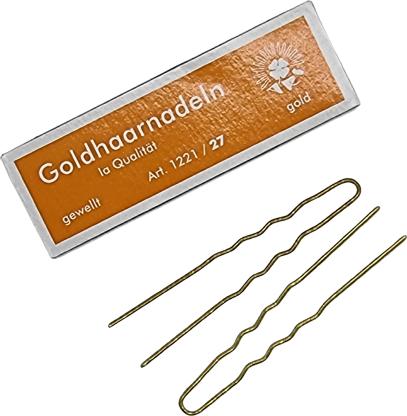 Produktbild Cosmetic Haarnadeln 27 gold 65x1,2mm gewellt 10er (10 Stk.)