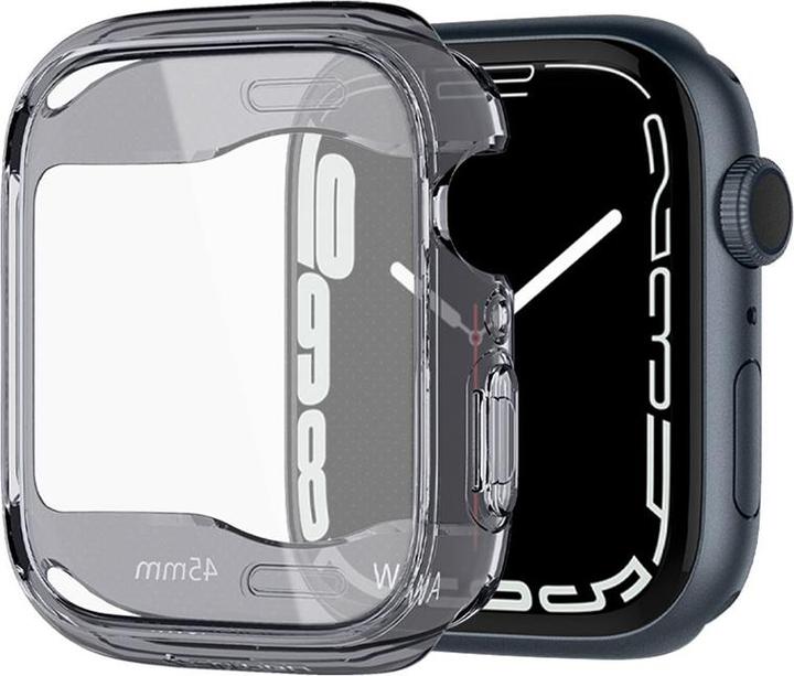 Actual product image Spigen Ultra Hybrid case for Apple Watch 7 / 8 / 9 (45 mm) - transparent gray