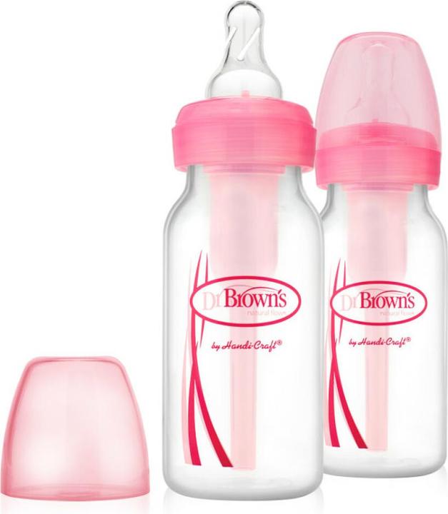 Productafbeelding Dr Browns SB82305 STAND.FLES. 250ML OPTIES+ 2PAK ROZEN (250 ml)