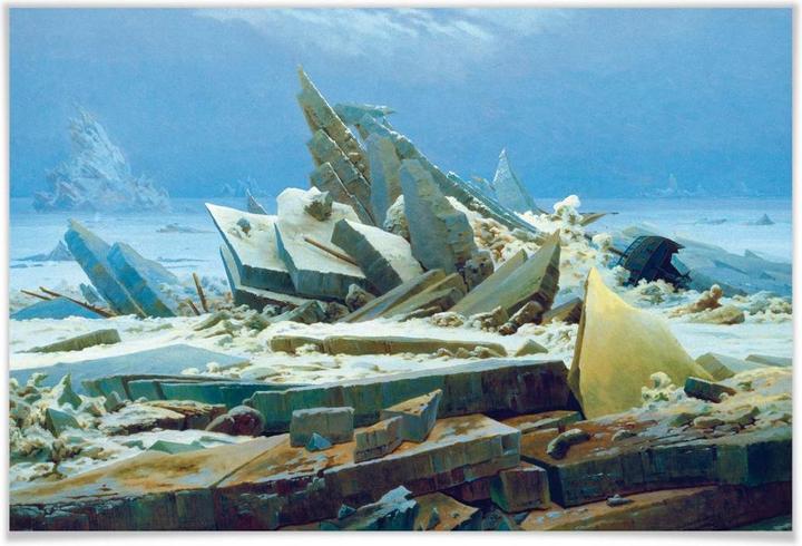 Image du produit Trenddeko Friedrich - La mer de glace (75 x 50 cm)