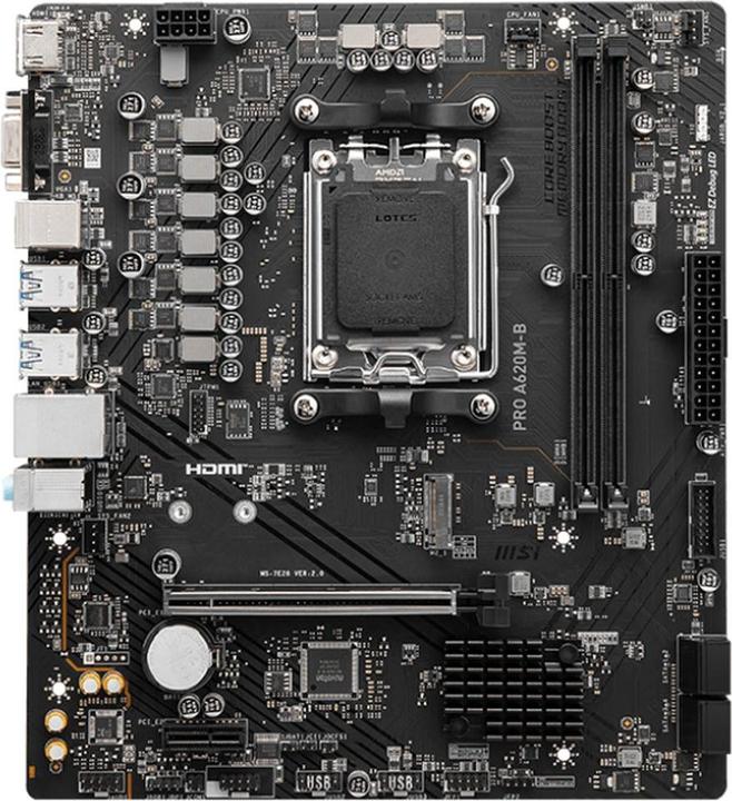 Immagine prodotto MSI PRO A620M-B (AM5, AMD A620, mATX)