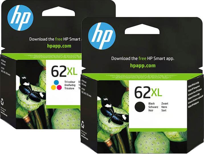Actual product image HP 62XL (M, FC, Y, C)