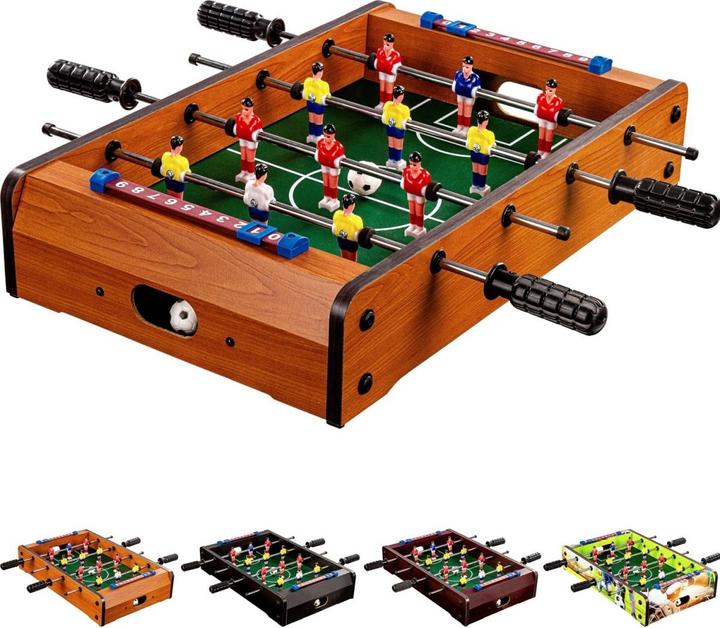 Actual product image Games Planet Mini foosball table DUNDEE 51x31x8cm, light wood decor