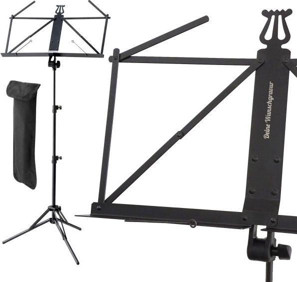 Produktbild Ruka 37855 Aluminium-Notenständer mit personalisierter Gravur