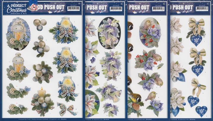 Actual product image Jeanine's Art 3D Punched Sheet Set "A Perfect Christmas (4 x)
