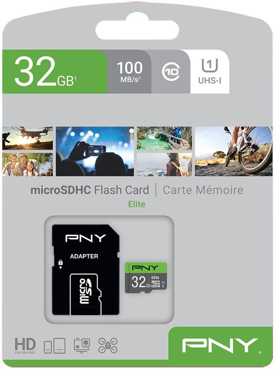 Actual product image PNY Elite (32 GB, microSDHC, U1, UHS-I)