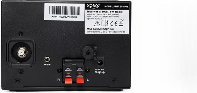Produktbild Xoro HMT500 pro Micro HiFi systeem CD speler Internet - DAB+ FM radio bluetooth en boxen (1x 20 W)