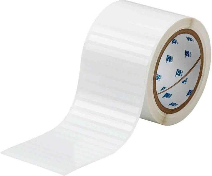Actual product image Brady THT-16-423-2.5, polyester, white, 76.20 x 6.35 mm, permanent (2500 E.)