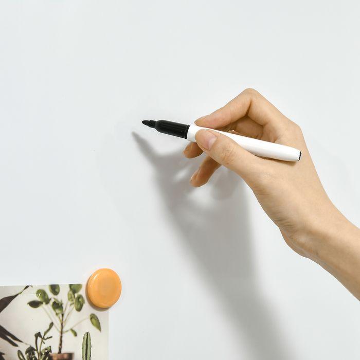 Actual product image Swisshandel24 Whiteboard Magnetic Magnetic board with 4 markers 1 eraser 10 magnetic easel Wall mounting easy