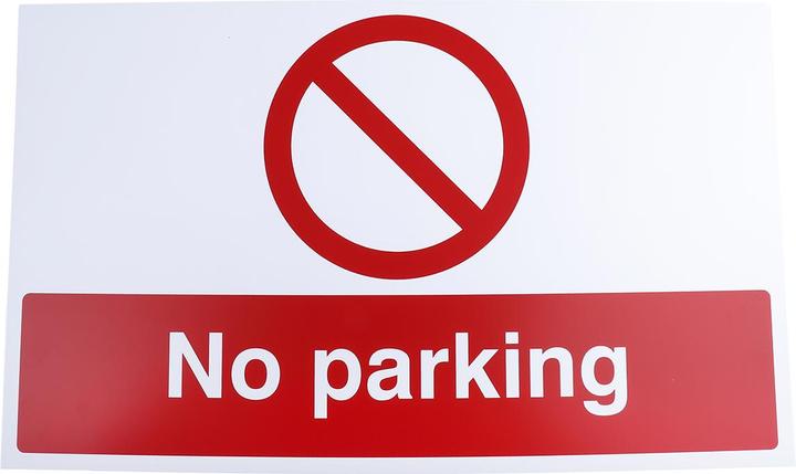 Actual product image Rs Pro Prohibition sign, English, No Parking, 300mm x 500mm