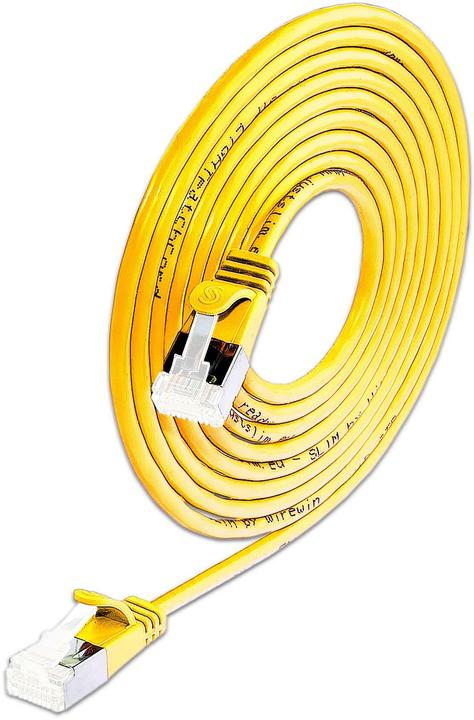SLIM Cavo Slimpatch RJ-45, Cat 6A, U/FTP, 3 m, giallo, confezione da 36 pezzi (U/FTP, CAT6a, 3 m)