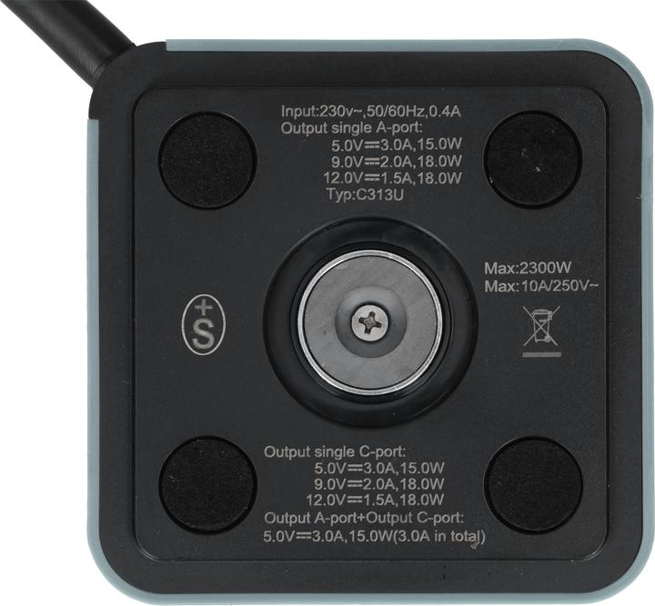Image du produit Max Hauri Cube (3 x, Type 13, USB-A, USB-C, 2 m)