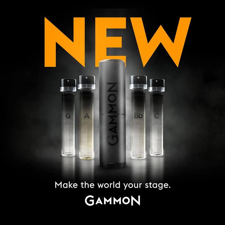 Gammon 9458 Black Notes Parfum Starter-Set G (2x20 ml), das aromatisch-fruchtige BLACK GUITAR Herren (Eau de Parfum, 40 ml)