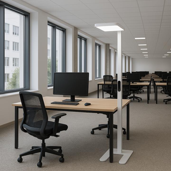 Produktbild Luxula LED Büro-Stehleuchte, Up/Down, weiss (7000 lm)