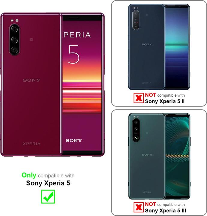 Produktbild Cadorabo Flower Book Cover (Sony Xperia 5)