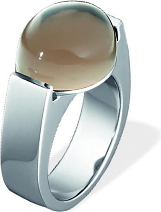 Produktbild Xen Ring mit 15x12 mm grossen Rauchquarz (50)