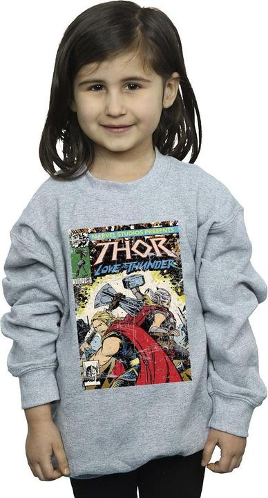 Image du produit - Sweat THOR LOVE AND THUNDER VINTAGE POSTER - Fille (140, 146)