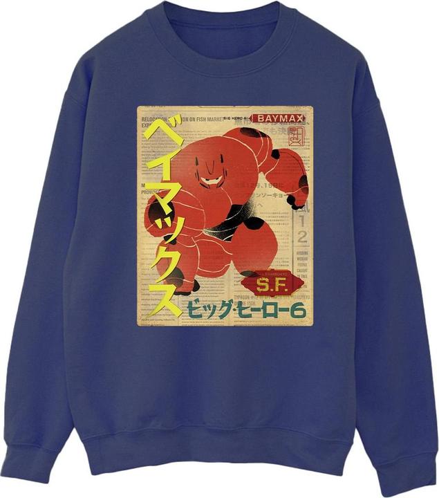 Disney Big Hero 6 Baymax Baymax Newspaper Sweatshirt