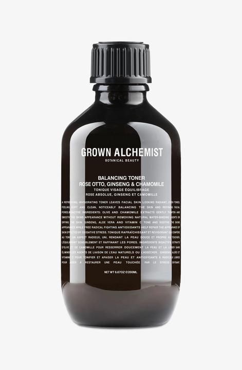 Image du produit Grown Alchemist GROWN Beauty - Tonique équilibrant : Rose, Ginseng & Chamomile (Chiffons de nettoyage, 200 ml)