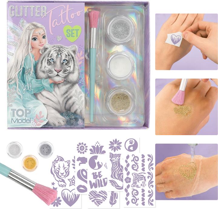 Produktbild Magni Glitzer Tattoo Set TOPModel FANTASY TIGER