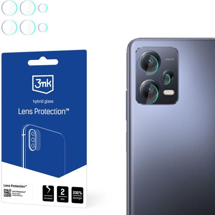 Immagine prodotto 3MK Vetro della fotocamera per Xiaomi Redmi Note 12 5G / Poco X5 5G 7H per la serie Lente di protezione (1 Pezzo/i, Xiaomi Redmi Note 12 5G)
