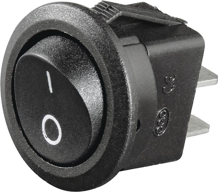 Image du produit Hama Interrupteur de voiture, rond, à bascule, 10 A/12 V, noir