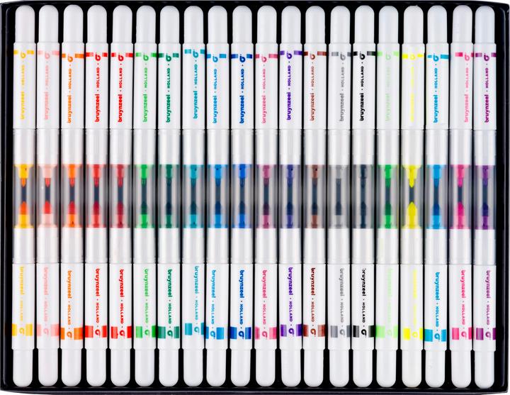 Immagine prodotto Bruynzeel Penne a punta di feltro Twin Point 20 pezzi 5+ (Multi, 20 x)