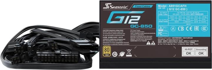 Actual product image Seasonic Power supply unit G12 GC-850 (850 W)