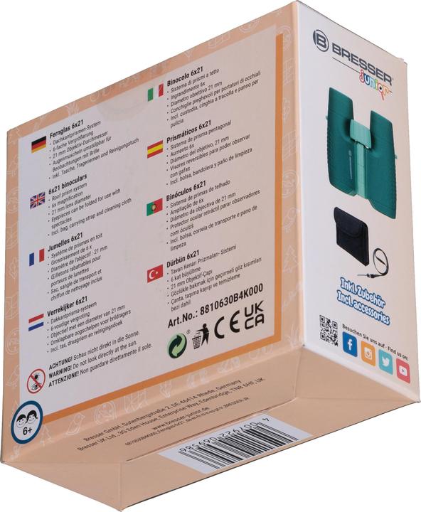 Immagine prodotto Bresser Binocolo junior per bambini 6x21 (6 x, 21 mm)