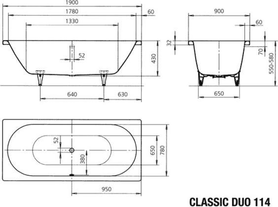 Immagine prodotto Kaldewei Classic Duo 190x90x90x43cm