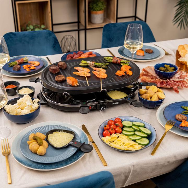 Actual product image Princess 162700 Raclette 8 Oval Grill Party