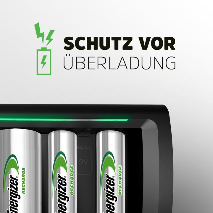 Immagine prodotto Energizer Ricarica universale (1 pz., D, AAA, AA, 9V Block, 2300 mAh, Caricabatterie senza batteria)