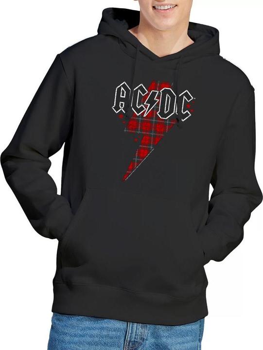 Immagine prodotto AC/DC Felpa con Cappuccio Bullone a Plaid Uomo (XL)