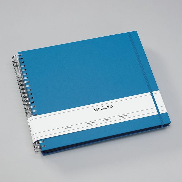 Actual product image Semikolon Photo album Maxi Mucho 34.5 x 30 cm Blue, Black pages (10 x 15 cm, 9 x 13 cm)
