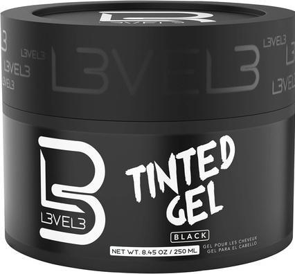 Produktbild L3vel3 Getöntes Gel Schwarz für Männer 8,45 oz (Haargel, 250 ml)