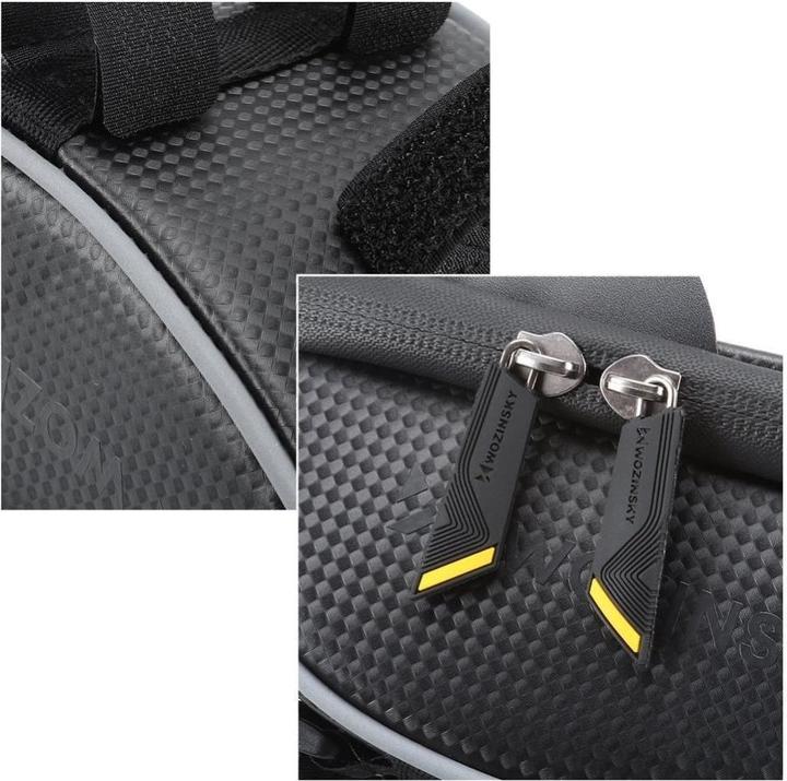 Produktbild Wozinsky Fahrradlenkertasche mit Handytasche 1l schwarz (WBB16BK) (1 l, Lenkertasche)