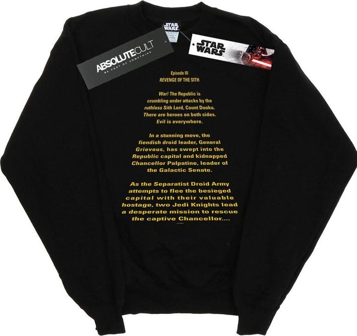 Image du produit Star Wars - Sweat REVENGE OF THE SITH OPENING CRAWL - Homme (5XL)