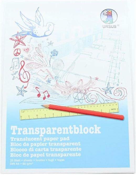 Image du produit Folia Blocs de papier transparents (80 g/m², 25 x)
