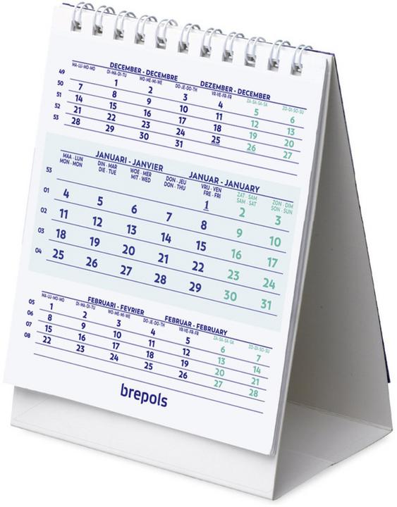 Produktbild Brepols 3-Monatskalender (A6, Kein Einband, Deutsch)