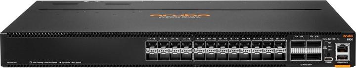Immagine prodotto HPE Aruba Networking CX 8100 24x10G SFP+ 4x40/100G QSFP28 FB Airflow 3 Ventole 2AC PSU SW Bundle UE it (24 Porti)